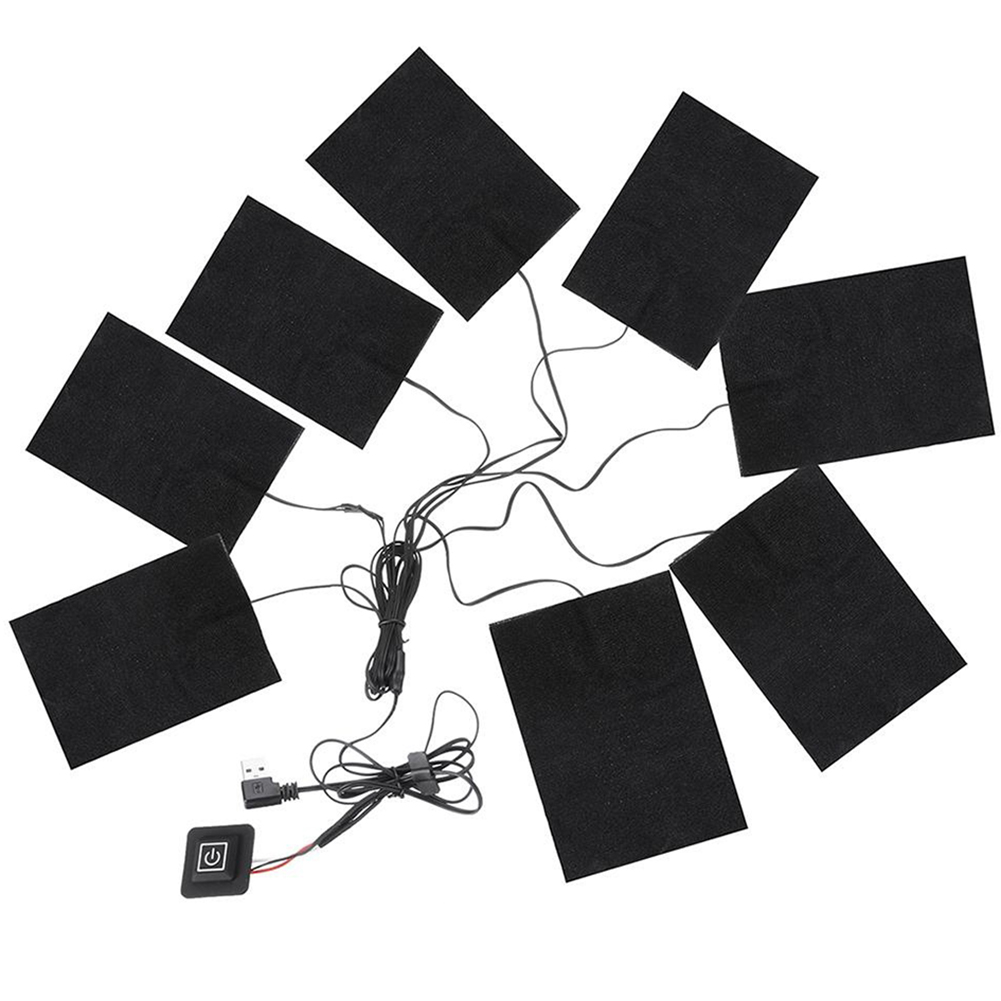 Winter Clothing Hiking - 3 niveaus verwarmingskussens voor jassen, USB-verwarmingskussens,