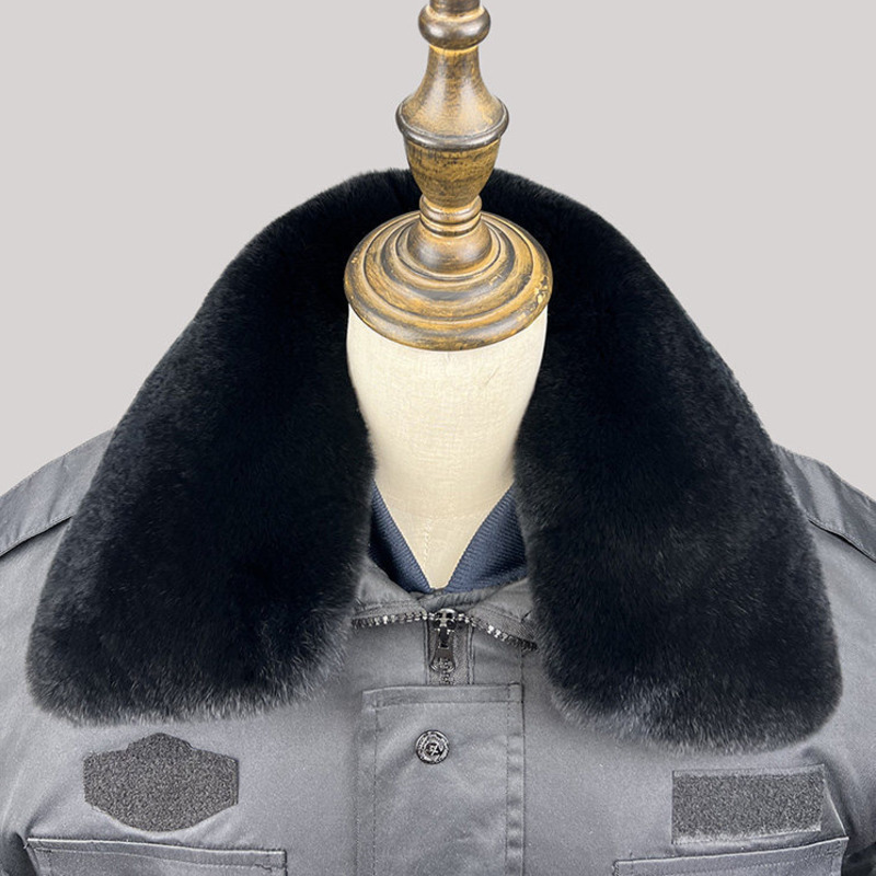 Winter Clothing Pk - 100% Rex konijnenbontkraag heren jassen jas