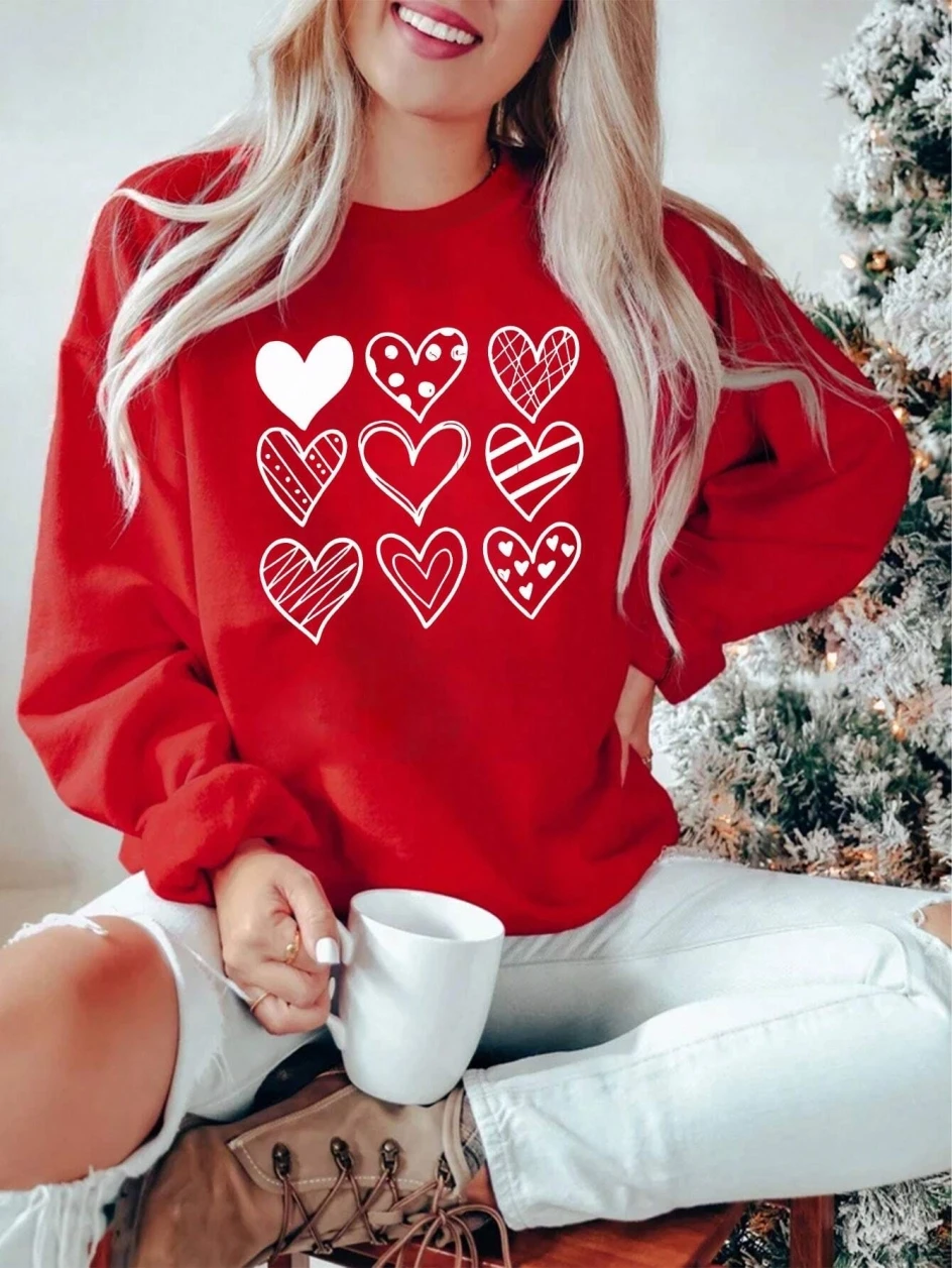 Winter Clothing Drawing - Eenvoudige Lijnen Hart Tekening Afdrukken Vrouwen