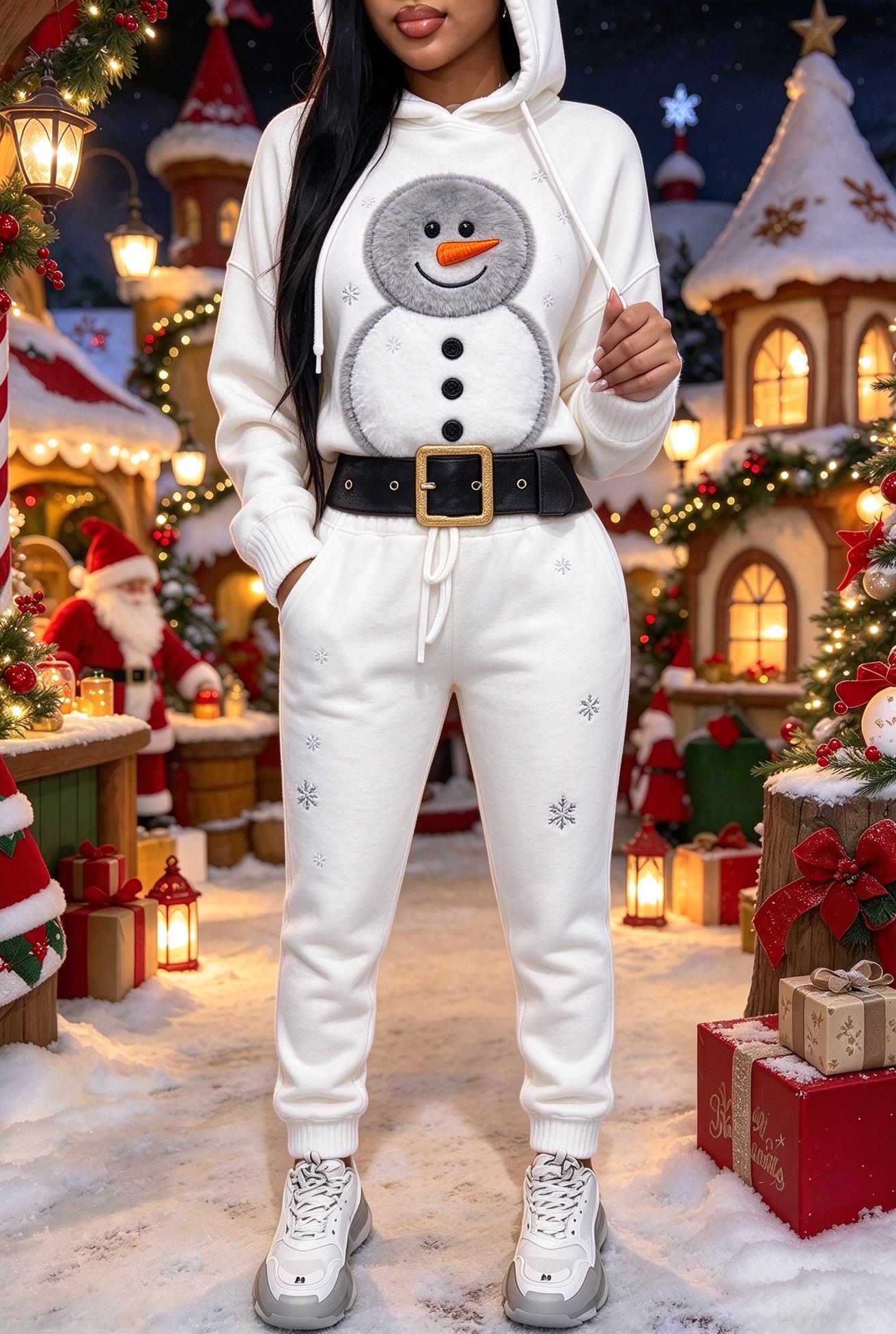 Dames Kerstset van imitatiebon - Winter Clothing For Women recensie en prijs