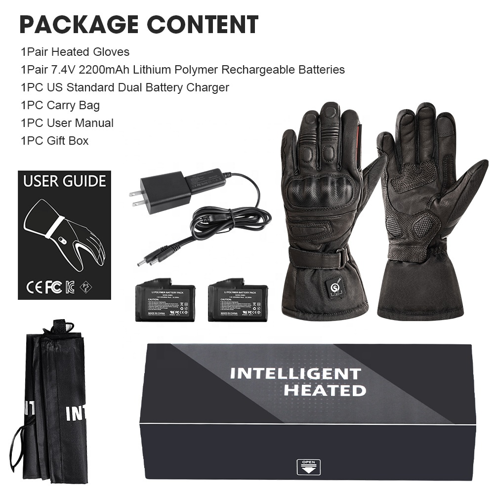 Hoogwaardige, echte leren, ele - Heated Gloves Electric recensie en prijs